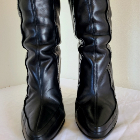 ALEXANDER WANG - Thigh high leather boots. - Picture 4 of 16